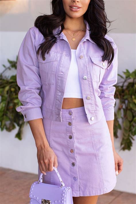 lavender jean jacket
